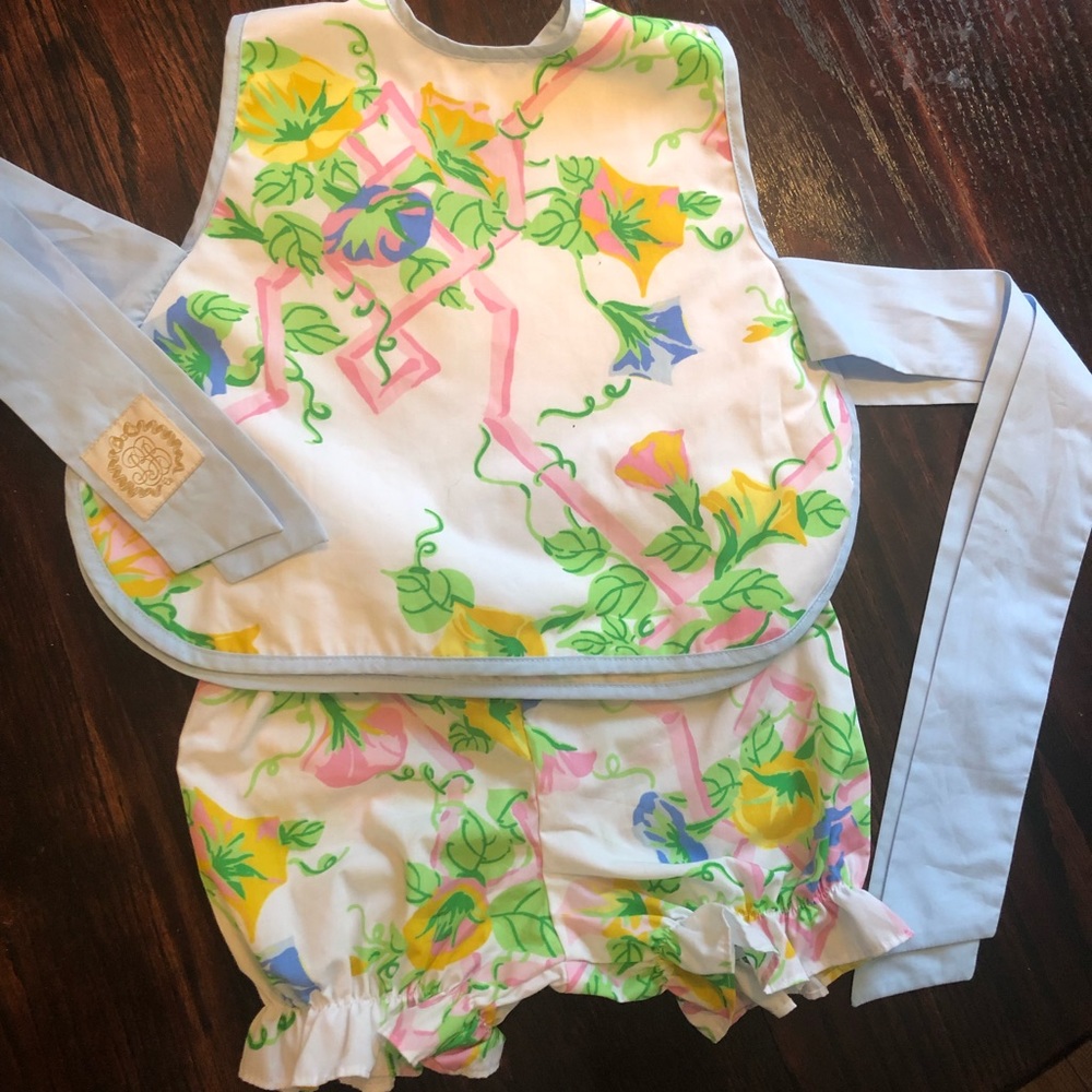 The Beaufort Bonnet Company side tie set 18-24m